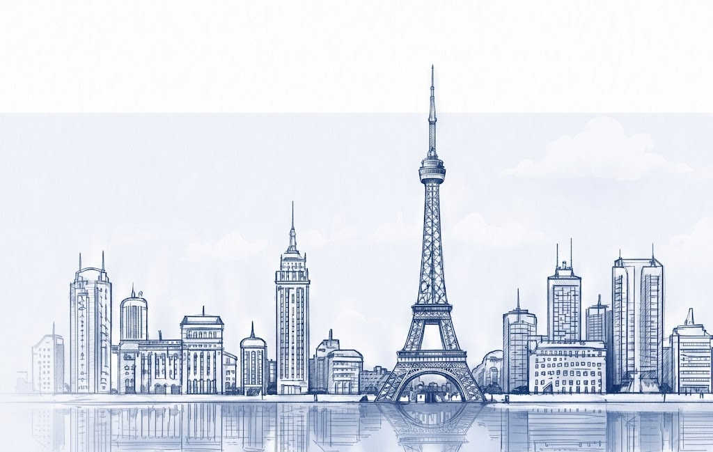 Paris Skyline Banner